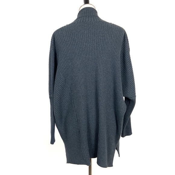 Cabi Cosmo Cardigan Ribbed Sweater Small Gray - Picture 4 of 8